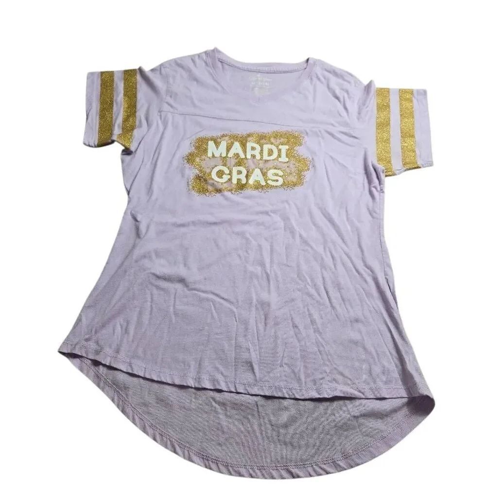 Mardi Gras shirt short sleeve L12/14